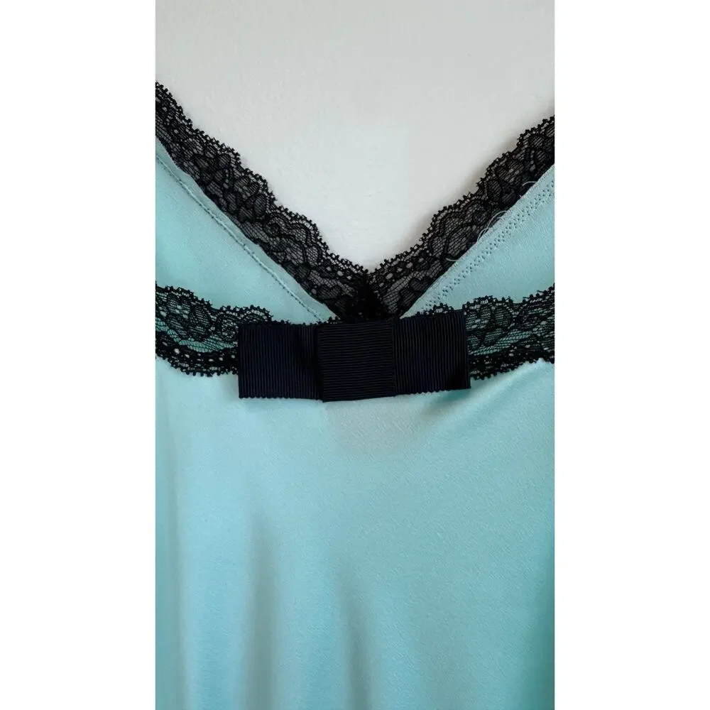 Kate Spade Dream A Little Dream Romper Teal Lace Trim Size Small NWT
